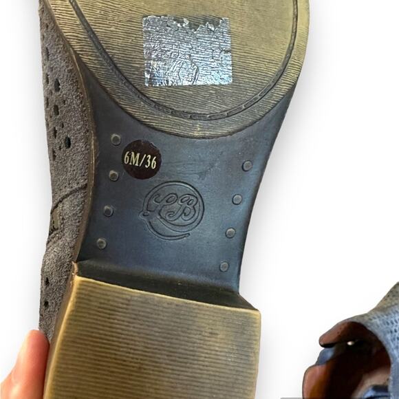 Lucky brand Dark grey charcoal zip up basil booties size 6m women’s teens - Picture 10 of 10